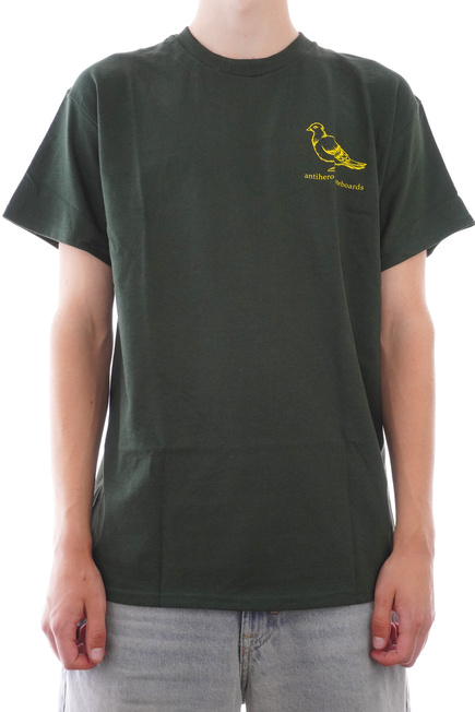 Koszulka Antihero - Basic Pigeon forest green /yellow