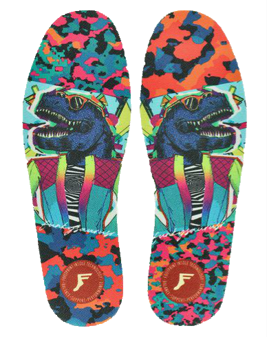 Wkładki do butów Footprint Insoles - Funkysaurus Flat Kingfoam Insoles