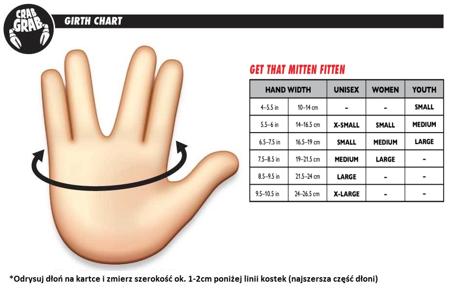 Rękawice snowboardowe Crab Grab Cinch Trigger (black) SNOWBOARD