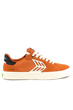 Buty Cariuma - Catiba Pro 2.0 Burnt Orange Suede and Cordura Ivory Logo Navy Sneaker