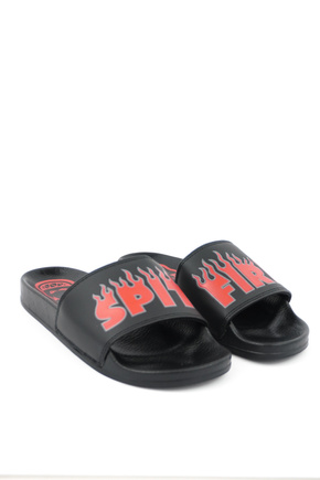 Klapki Spitfire - Demonseed Script Slides (black/red)