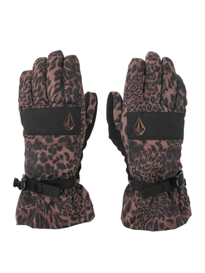 Damskie rękawice snowboardowe Volcom - V.Snow Over (leopard)