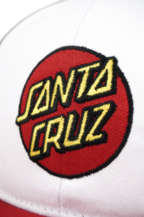  Snapback Santa Cruz - Classic Dot white/black/red