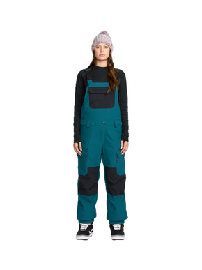 Damskie spodnie snowboardowe Volcom - Creston 3d Stretch Bib Overall  (atlantic deep)