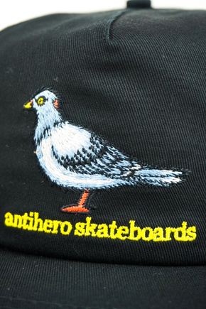 Czapka z daszkiem Antihero - Pigeon Snapback (black)