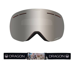 Gogle Dragon X1s - Sakura/L.Dark Silver Ion + L.Rose Lens Free