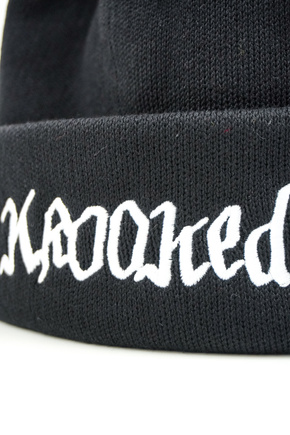 Czapka Krooked - Double Ok Script Beanie (Black/White)