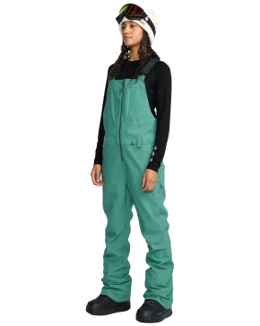 Damskie spodnie snowboardowe Volcom - Swift Bib Overall  (spruce green)