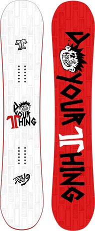 Deska snowboardowa Technine - Icon (white/red)