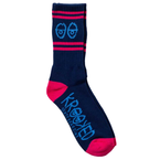 Skarpety Krooked - Eyes Emb (navy/magenta)