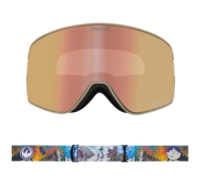 Gogle Dragon NFX2 - Kimmy Fasani Signature "25 Lumalens Rose Gold Ionized & Lumalens Pink Lens