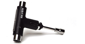 Klucz do deskorolki Silver - Premium Tool - Black
