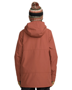 Damska kurtka snowboardowa Volcom - Qc Cruiser Ins Parka - (henna)