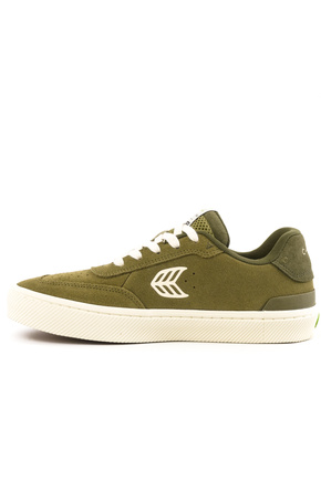 Buty Cariuma - Luan Pro Olive Green Suede Ivory Logo Burnt Olive Sneaker