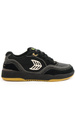 Buty Cariuma - Uba Pro Black Suede And Mesh Silver Cloud Logo Sneaker