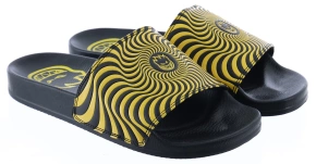 Klapki Spitfire - Bighead Swirl Slides (black/yellow)