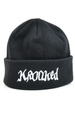 Czapka Krooked - Double Ok Script Beanie (Black/White)