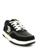 Buty Cariuma - Uba Pro Black Suede And Mesh Ivory Logo Red Sneaker