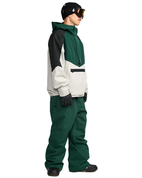 Spodnie snowboardowe Volcom - Snow Billow (black green)