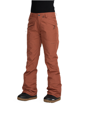 Damskie spodnie snowboardowe Volcom - Kanyon Ins Gore-Tex (henna) 