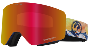 Gogle Dragon R1 OTG - POW Lumalens Red Ion + Lumalens Flash Blue Ion