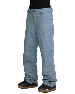 Damskie spodnie snowboardowe Volcom - Pollock (denim) 