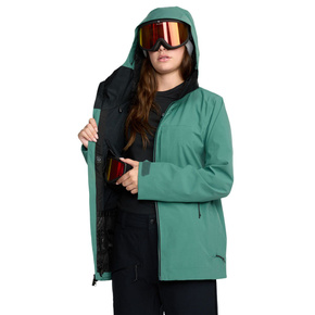 Damska kurtka snowboardowa Volcom - Cloudbreaker Stretch 30K (spruce green)