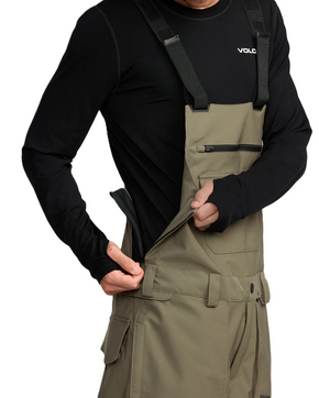 Spodnie snowboardowe Volcom - Roan BIb Overall (military)