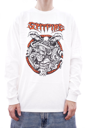 Longsleeve Spitfire - Demon Gate (white/black/red)