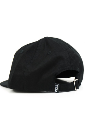 Czapka z daszkiem Real - Oval Emb Strapback (black/orange)