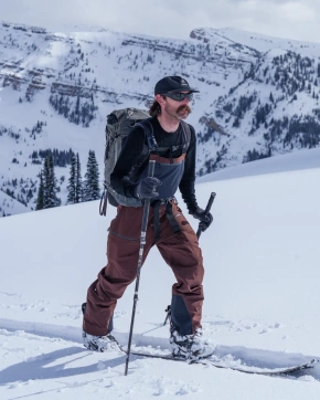 Spodnie snowboardowe Jones - Shralpinist Stretch Recycled 3L Bib (coffee brown)