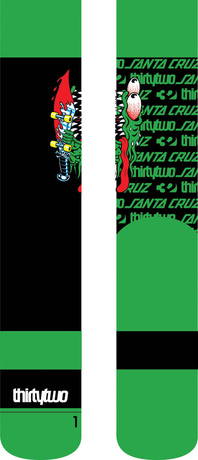 Skarpety Thirty Two - Santa Cruze (green)