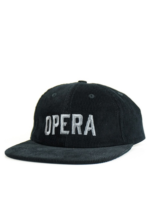 Czapka z daszkiem Opera - Corduroy black