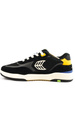 Buty Cariuma - Skategoat C25 Pro Black Suede and Mesh Ivory Logo Yellow Sneaker