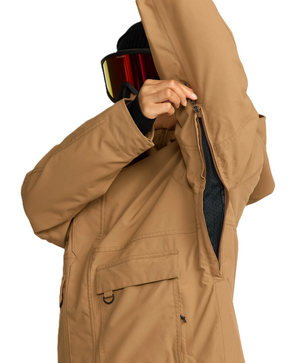 Damska kurtka snowboardowa Volcom - Qc Cruiser Ins Parka - (bronze)