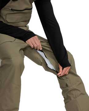 Spodnie snowboardowe Volcom - Roan BIb Overall (military)