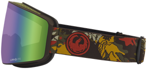 Gogle Dragon PXV - Leafycamo Lumalens Green Ion + Lumalens Amber