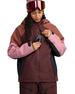Damska kurtka snowboardowa Volcom - Agate Ins (oxblood)