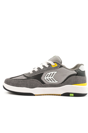 Buty Cariuma - Skategoat C25 Pro Charcoal Grey Suede Light Grey Mesh Ice Logo Yellow Sneaker