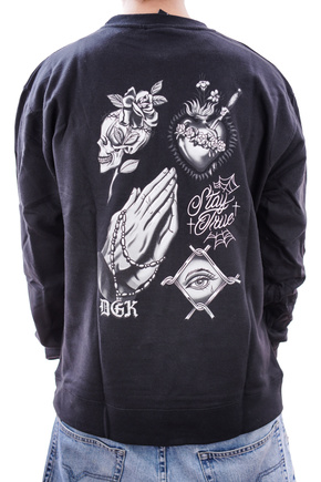 Bluza Crewneck DGK - Stay True (black)
