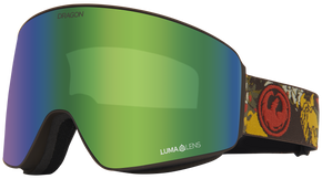 Gogle Dragon PXV - Leafycamo Lumalens Green Ion + Lumalens Amber