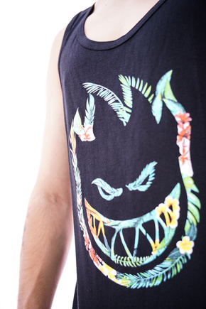 Tank Top Spitfire - Floral Bighead (black/multi)