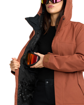 Damska kurtka snowboardowa Volcom - Stoney Shadow Ins (henna)