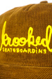 Czapka z daszkiem Krooked - Skript  Snap (brown/gold)