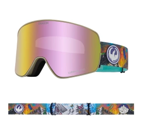 Gogle Dragon NFX2 - Kimmy Fasani Signature "25 Lumalens Rose Gold Ionized & Lumalens Pink Lens