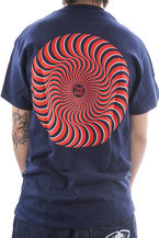 Koszulka Spitfire - Classic Swirl Overlay navy/red/white