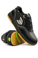 Buty Cariuma - Uba Pro Black Suede And Mesh Silver Cloud Logo Sneaker