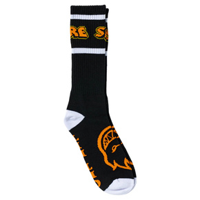 Skarpety Spitfire - Hellfire Script Socks (black/white/orange)