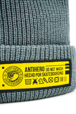 Czapka Anti Hero - Hecho Por Skate Beanie (Charcoal/Yellow)