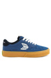 Buty Cariuma -  Naioca Pro Gum Shadow Blue Suede and Canvas Ivory Logo Navy Sneaker
